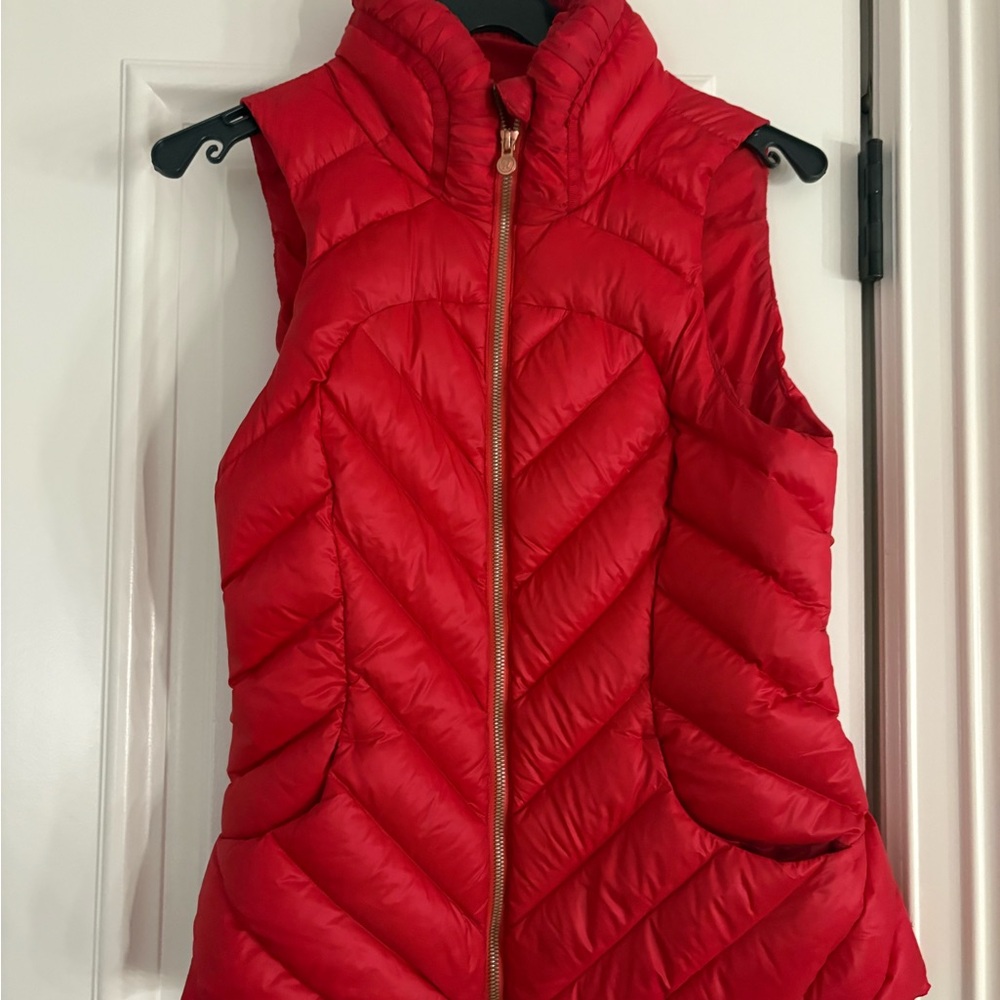 Lululemon Athletica Red Puffer Vest